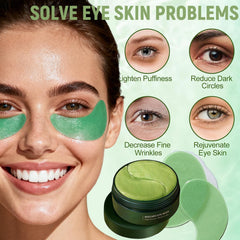 Eakroo hyaluronic acid patches applied on the under-eye skin for lasting moisture