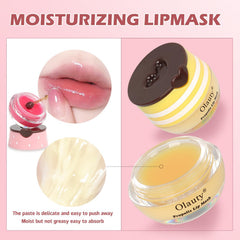 Balsamo labial Eakroo en tarro miel sabor cereza, aroma agradable y hidratación duradera