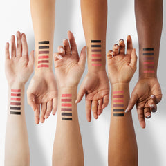 Eakroo lip tint cheeks swatches display six-shade versatility for natural blush.