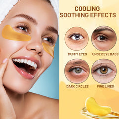 Parche para ojos 24k oro de Eakroo para despertar la mirada.