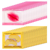 Parches labiales Eakroo con oro 24K para hidratación suave de los labios.