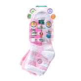 Earth Therapeutics Calcetines con Aloe, rosa a cuadros, para pies suaves y confort nocturno