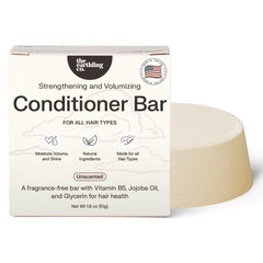 The Earthling Co. conditioner bar balance: smooths and detangles for all hair types.