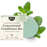The Earthling Co volumizing conditioner bar full view suggests thicker hair.