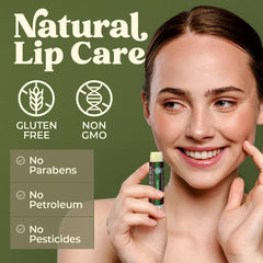 Earth's Daughter hecho en EEUU bálsamo labial con ingredientes orgánicos.