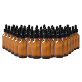 Easeen 48-pack amber glass bottle set protects oils during shipping and storage.