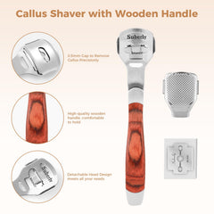 Easkep foot file anti-slip handle provides comfortable grip during use.