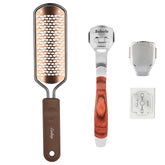 Easkep foot file grater closeup highlighting large holes for effective dead skin removal.