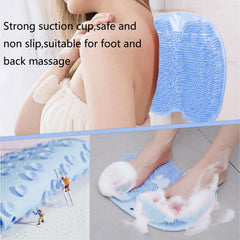 Easkite blue bristle detail on foot scrubber mat
