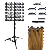 Eastdone braiding rack stand with 144 pegs for organized hair extensions.