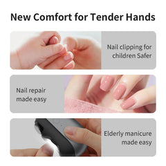 Easy Clip Nail Clippers operate quietly for a comfortable grooming routine
