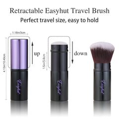 Easyhut synthetic bristles close-up for soft, even makeup application