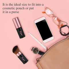 Easyhut retractable kabuki brush with angled top for precise contour and blush