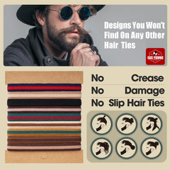 EasYoung braided hair ties secure a thick bun during workouts