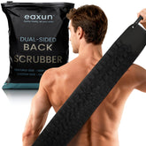 eaxun exfoliante espalda 40 pulgadas con mangos para alcance cómodo