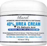 Ebanel Crema Urea 40% para talones secos; hidrata y suaviza la piel.