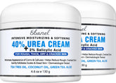 Ebanel Urea Cream 40% application shows deep hydration for dry feet.