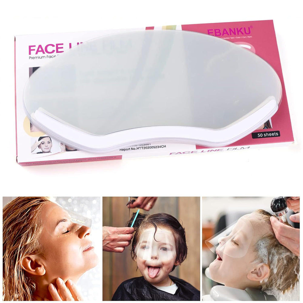 EBANKU face shield with forehead adhesive strip for dry post-procedure showers