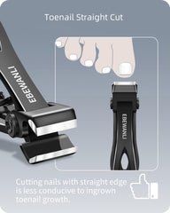 EBEWANLI thick nail clipper with wide jaw designed for thick nails.