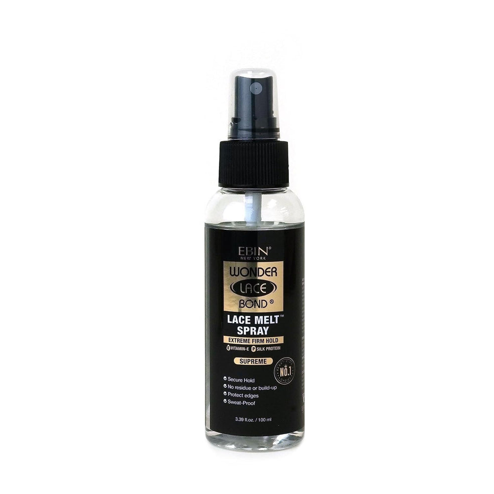 EBIN NEW YORK Wonder Lace Bond Lace Melt Spray: aplicación precisa para fijación duradera en pelucas.