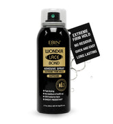 EBIN NEW YORK Wonder Lace Bond Spray bottle closeup with fast-drying, strong hold.