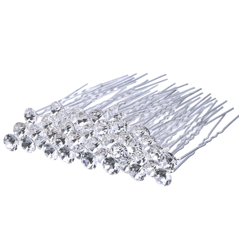 EBOOT bridal U-shaped rhinestone hair pin provides secure sparkle for weddings