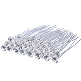 EBOOT bridal U-shaped rhinestone hair pin provides secure sparkle for weddings