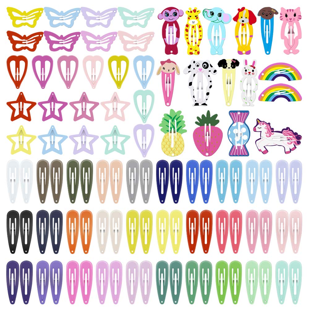 Pinzas ECADY coloridas con colores clásicos para un peinado seguro y duradero