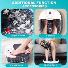 ECARBME with 22 massage rollers targeting tired feet