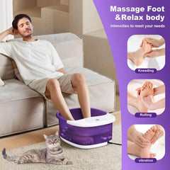ECARBME bubbles gently massage feet with warm water