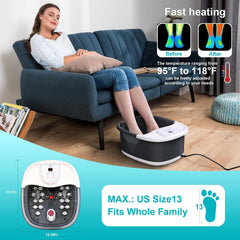 ECARBME foot spa heat control panel enabling precise warm soaks