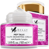 Eclat Skincare anti-aging face cream jar closeup for smoother skin texture