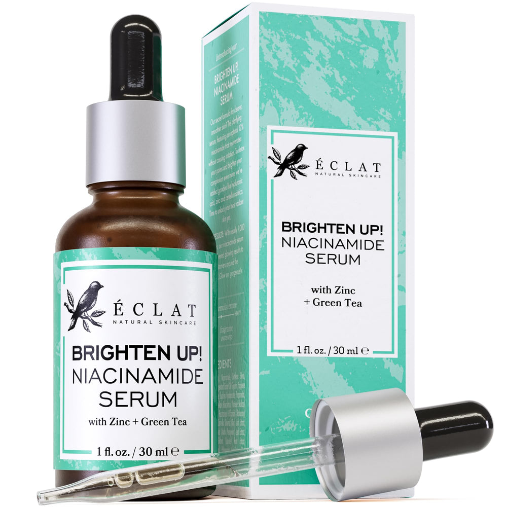 Eclat Skincare Niacinamida 12% en botella, tono más uniforme para la piel