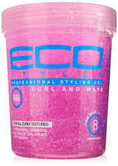 Eco Style Gel para cabello: rizos y ondas definidos para un look duradero.