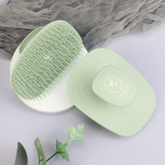 ecoed dandruff scrubber brush green aids gentle scalp cleansing and flakes control