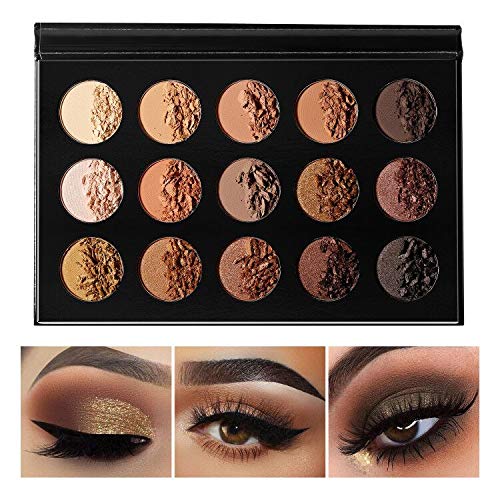 EcoFavor Nude Gold: paleta de sombras mate para looks naturales y duraderos.