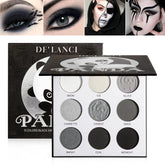 ecofavor Paleta sombras ahumadas: 9 colores negros y grises para looks intensos.