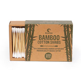 EcoFox Bamboo Cotton Swabs pack front with eco-friendly branding and clean design