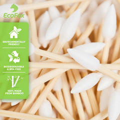 EcoFox unbleached cotton tips emphasize dense, absorbent material for precision