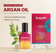 ECOLCHIPRO Aceite de Argán para cabello: brillo natural y tacto sedoso.