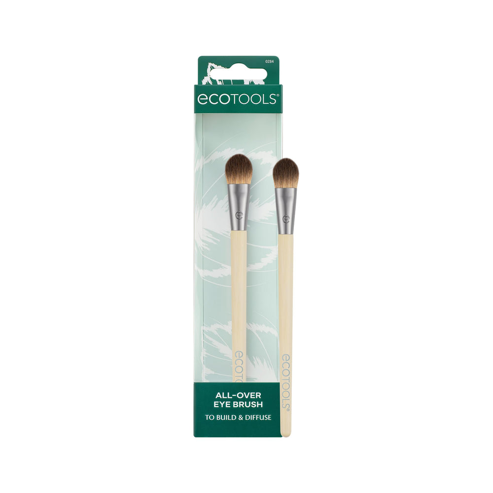 EcoTools All-Over Eye Brush fluffy head blends lid and crease for smooth color.