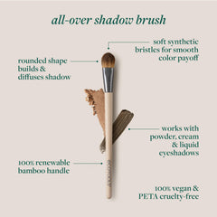 EcoTools All-Over Eye Brush lid-crease-blending for buildable pigment with soft bristles.
