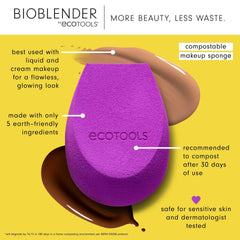 Bioblender Duo two sponges optimized for seamless foundation blending.