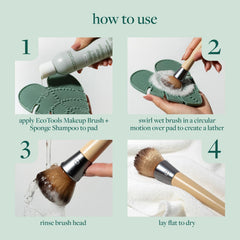 EcoTools brush cleanser mat in silicone for safe bristle handling