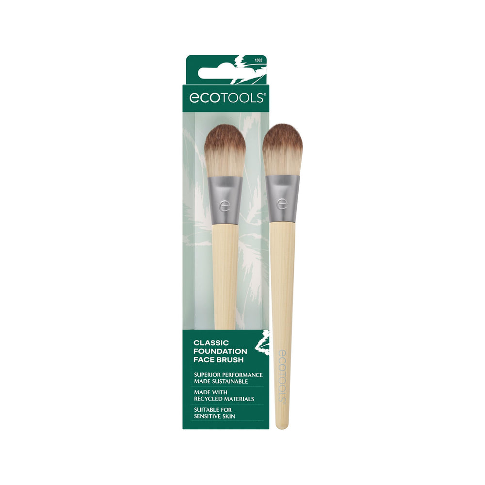 EcoTools Classic Foundation Brush with flat head for precise, streak-free base application.
