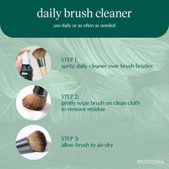 EcoTools Daily Brush Cleaner air-drying a brush for ready-to-use tools