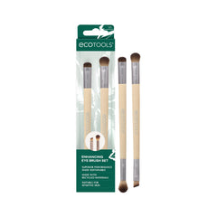 EcoTools Enhancing Eye Brush Set shade + define duo for precise color placement.