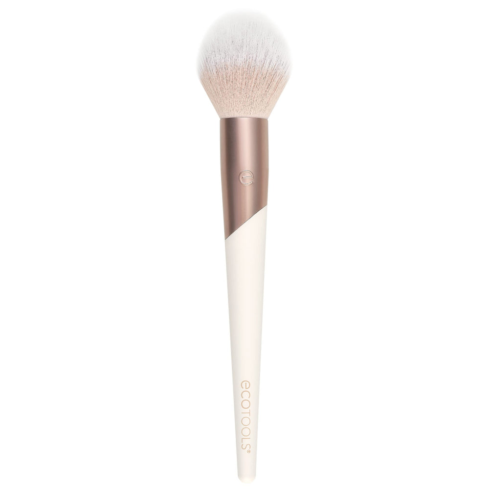 EcoTools Luxe Plush powder brush for blush and bronzer with soft bristles for smooth, buildable color