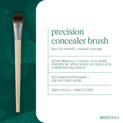 EcoTools Precision Concealer Brush under-eye area use for smooth concealment