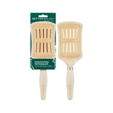 EcoTools Smoothing Detangler front view for gentle detangling on wet or dry hair.